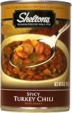 Sheltons Turkey Chili, Spicy, 15-Ounce Cans (Pack of 12)