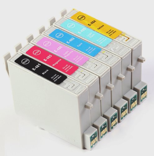 6x Compatible Inks for Stylus Photo R220 Printer Ink Cartridges, Latest Chip Version, Double Capacity Inks, In Stock, 100% Guaranteed