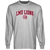 NCAA Loyola Marymount Lions Ash Logo Arch Long Sleeve T-shirt-