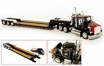 Diecast Kenworth T800 Day cab with Lowboy Trailer - 1:43 Scale