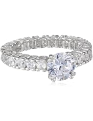 Sterling Silver Simulated Diamond Ring, Size 7