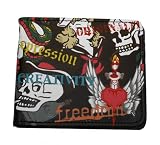Tattoo Skull Punk Bifold Wallet