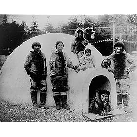 Intuit Couples, Children, Fake Igloo, Seattle Exposition, 1909 Photograph - Beautiful 16"x20" Photographic Print from the Library of Congress Collection