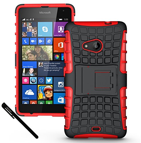 Microsoft Lumia 535 Accessories for Microsoft Lumia 535 with 1 Stylus Pen (For Microsoft Lumia 535, Hot Red).