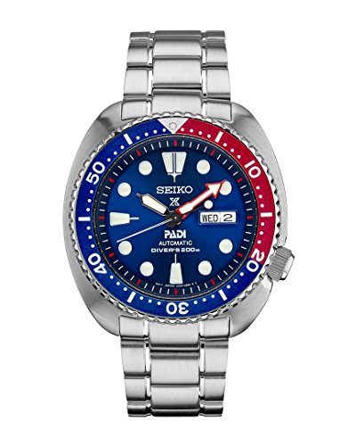 Seiko SRPA21 Padi Automatic Prospex Pepsi Turtle Divers 200M Men s Watch
