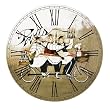 Whimsical French Chefs on a Bicycle in Paris Wall Clock 24"