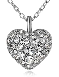 Fossil Glitz Heart Pendant Necklace, 18"