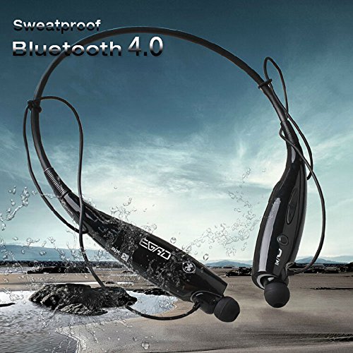 EGRD Upgrade Version Apt-X Bluetooth 4.0 Wireless Sports Stereo Headsets , Part Support Voice Control Function Music Earphones, Universal Neckband Headphones for Smartphones