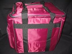 Maroon Burgandy Mascot Tutto Serger Sewing Machine Tote Bag Carrier
