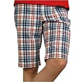 FRED PERRY　フレッドペリー　マドラスチェックショートパンツ　F4063-08　メンズ　レッド/ネイビー