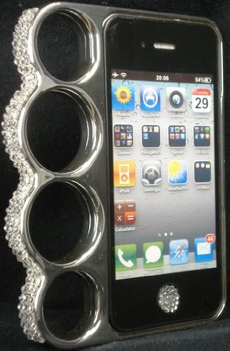 Girl Talk Cases Silver Bling Crystal Knuckle Apple iPhone 5 case and cover