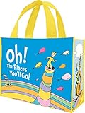 Vandor 17773 Dr. Seuss Oh The Places Recycled Shopper Tote, Large, Multicolored