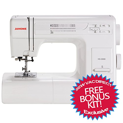 Janome HD3000 Heavy Duty Mechanical Sewing Machine w/ FREE BONUS