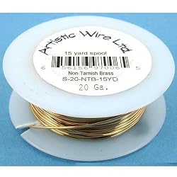 Artistic Wire Beading Craft Wrapping Brass 20 Gauge 45ft