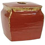 Blonder Home Accents Expressions Red Clay Pot Tissue Box Cover