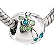 Pugster Mother's Day Gifts December Birthstone Flowers Beads Fits Pandora Chamilia Biagi Beads Charm & Bracelet