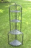 Corner Folding Bakers Rack - Wrought Iron (Black Pewter) (65