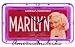 Marilyn Monroe Silver Screen License Plate Neon Wall Clock Bar Neon Sign