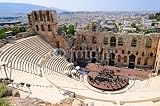 Wallmonkeys Peel and Stick Wall Decals - The Odeon of Herodes Atticus - Theatre in Athens, Greece - 36"W x 24"H Removable Graphic