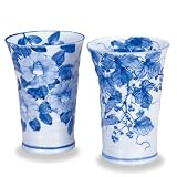九谷焼 ペアビアカップセット 「春秋」作家 大井孝夫　陶器和食器