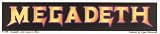 Megadeth - Rectangle Logo on Black - Sticker / Decal