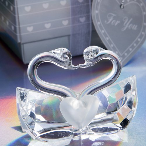 Choice Crystal Collection kissing swan wedding favors, 1