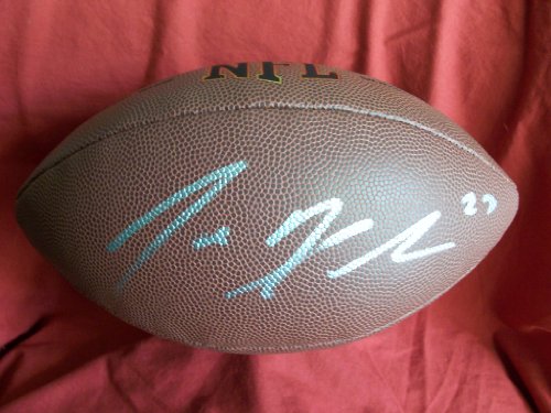 Joe Haden Autographed NFL Wilson Composite Football, Cleveland Browns, Florida Gators, Proof Photo of Joe Signing for Us.