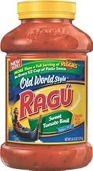Ragu Old World Style Pasta Sauce, Sweet Tomato Basil,  45-Ounce Jars (Pack of 4)