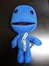The Little Big Planet BLUE 6" Inch Happy Sackboy Doll_s-1