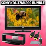 Sony Bravia M-Series KDL-37M4000 37in. 720P LCD HDTV and TV Stand Accessory Outfit With 3 Year Extended W