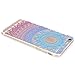 iPhone 6 Case, iPhone 6s Case,JAHOLAN TPU Silicone Gel Soft Clear Case Cover for Iphone 6 6S - Blue Purple Tribal Mandala