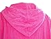 Lightahead Cotton Surf Beach Hooded Poncho Changing Bath Robe Towel with Pocket (Pink) (Adults)