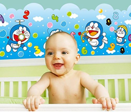 Doraemon Wall Sticker for Kids Home decoration bathroom waterproof wall sticker