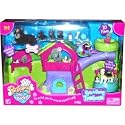 Puppy in My Pocket Spin & Swing Treehouse Play Set ~ Yorkshire Terriers ~ Set includes: Spin & Swing Treehouse Playset, Mom, 3 Newborns, Bench, Ladder, Bone, Bottle & Puppy Bowl