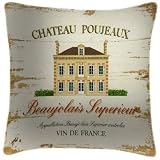 Chateau Poujeaux Wine Cushion - Martin Wiscombe Cushions