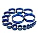 Longbeauty Pair Rosegold Stainless Steel Screw Ear Gauges Flesh Tunnels Plugs Stretchers Expander