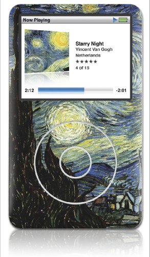 GelaSkins Protective Skin with Screen Protector for 80/120/160 GB iPod classic 6G (Starry Night)