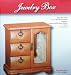 Light Oak Etched Glass Door Jewelry Box