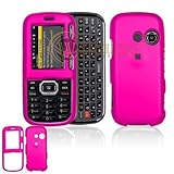 Hot Pink Rubber Feel Snap-On Cover Hard Case Cell Phone Protector for LG Ru ....