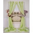Curtain Critters Plush Jungle Safari Giraffe and Elephant Curtain Tieback, Car Seat, Stroller, Crib Toys Collector Set