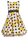 On Sale! New Classy Yellow Black Large Dotted Sun Dress ~ Pageant Boutique 4 to 6