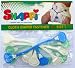 Snappi Cloth Diaper Fasteners - Pack of 5 (2 Mint Green, 2 White, 1 Blue)
