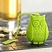HK Goods - Loose Leaf Owl Tea infuser - Best Silicone strainer - Funny Tea Filters - Cute Tea Infuser Design - Set In Bright Colors (Set of 6) - No Tea Leafs In Your Cup - Don't Sleep - Drink Tea