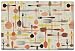 Studio Oh! Heavyweight Paper Placemats (Large, 50 sheet) Retro Cafe