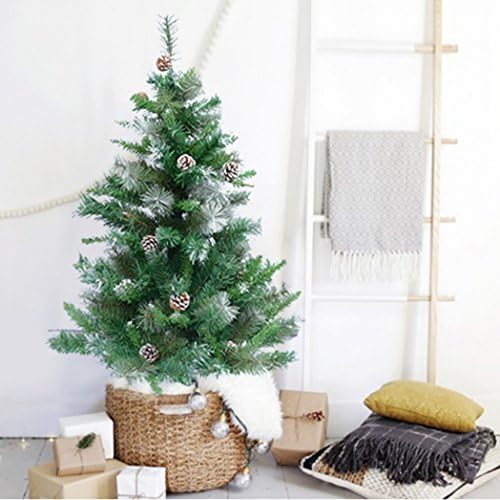 TOCO 4' Ft Mixed Pine Artificial Christmas Tree with Stand and Bonus Pinecones