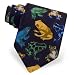 Colorful Frogs by Wild Ties navy blue polyester ties