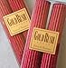 12 Inch Natural Beeswax Glitter Candles, Ruby Red Color, Boxed Set of 2 CandlesQ