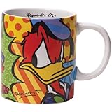 Disney by International Artist Romero Britto for Enesco Donald Duck Mug 4.25 IN