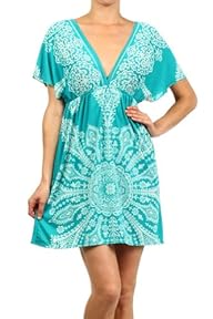 Kiwi Co. Women’s Paisley Print V-Neck Kimono Dress