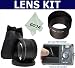 Kit for CANON POWERSHOT A640 A630 A620 A610, Includes: 58mm High Quality Lens Adapter Tube + 2.0x high definition telephoto lens + LCD 2.5